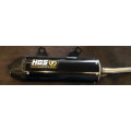 HGS Silencer Black with carbon end cap 2T Racing KTM SX250/300 23-,TC250 23-