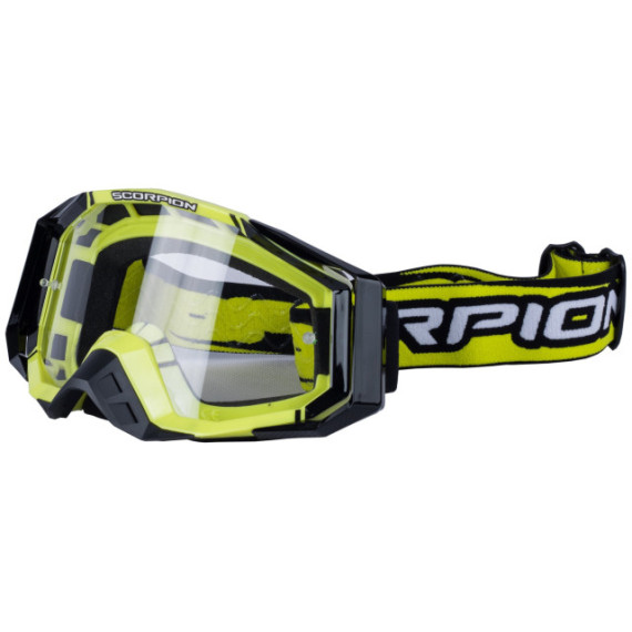 SCORPION Goggle black/yellow antifog clear