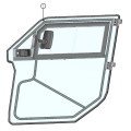 DFK Door panel Left Can-Am Maverick Trail