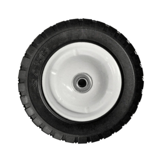 "Greentek Wheel, 8"" x 1,75"", Universal, Metal rim for 1/2"" axle, with bearings"