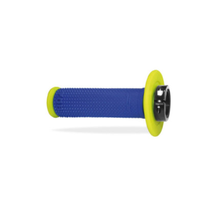 Progrip Grips SCS 708, fluoryellow/blue incl. throttle tube