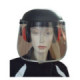 Greentek Face protector & Ear muffs, Clear visor, (CE & Ansi)