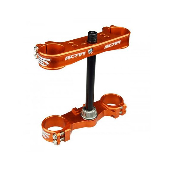 Scar Triple Clamps - 85SX 04-23  Husqvarna TC 85 14-23 Offset:16mm Orange color