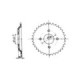 Forte Rear sprocket 33 teeth (415), Solifer SM 81- / Suzuki S,S1