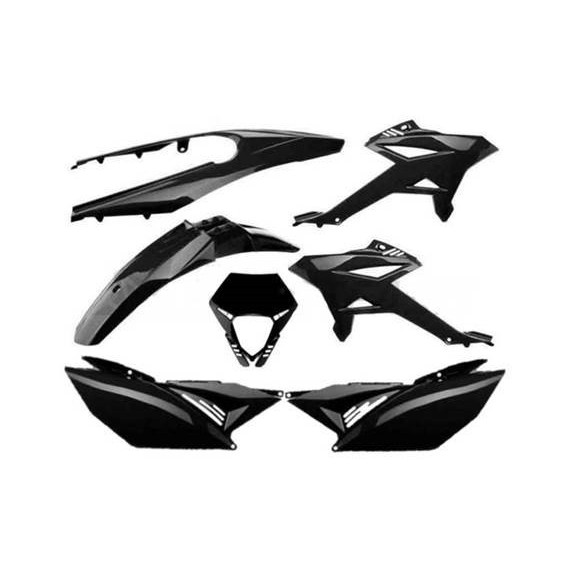 Garage Fairing kit, Black, Beta RR 50 Enduro, Motard, SM 12- , (7-parts)