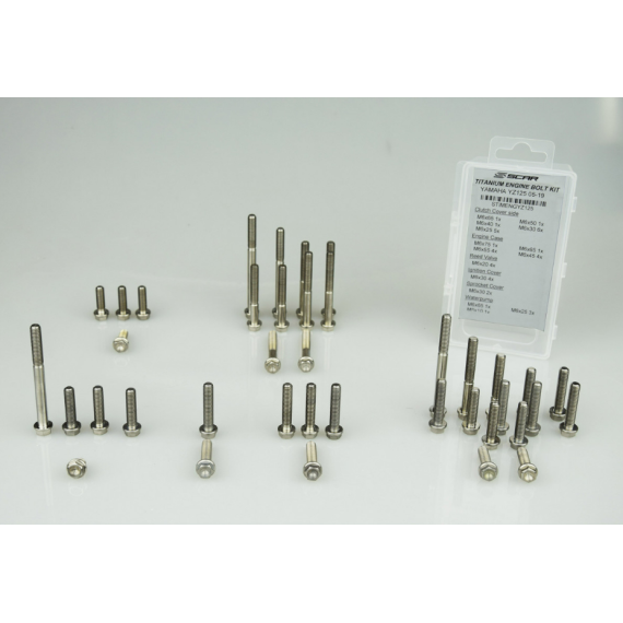 Scar Titanium Engine bolt kit 250SXF 350SXF - 41 bolts