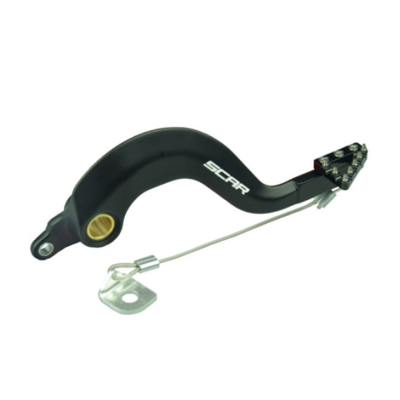 Scar Rear Brake Pedal - YZ125 YZ250 YZ125X YZ250X - Black color