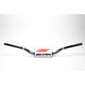 Scar Handlebar O² COLOR Ø28,6 (1 1/8”) - RC - BLACK Bar - WHITE Bar pad