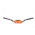 Scar Handlebar O² COLOR Ø28,6 (1 1/8”) - RC - BLACK Bar - ORANGE Bar pad