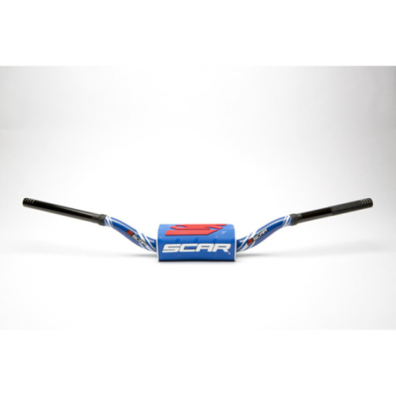 Scar Handlebar O² COLOR Ø28,6 (1 1/8”) - RC - BLUE Bar - BLUE Bar pad