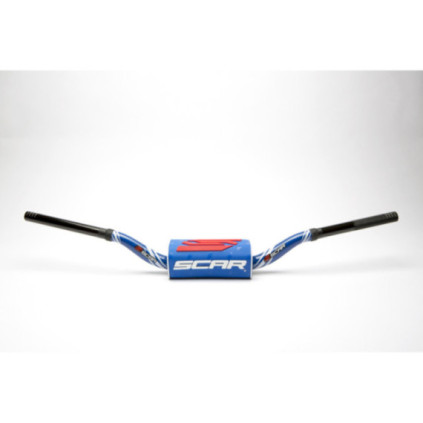 Scar Handlebar O² COLOR Ø28,6 (1 1/8”) - RC - BLUE Bar - BLUE Bar pad