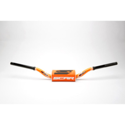 Scar Handlebar O² COLOR Ø28,6 (1 1/8”) - RC - ORANGE Bar - ORANGE Bar pad