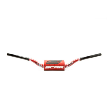 Scar Handlebar O² COLOR Ø28,6 (1 1/8”) - RC - RED Bar - RED Bar pad