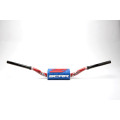 Scar Handlebar O² COLOR Ø28,6 (1 1/8”) - RC - RED Bar - BLUE Bar pad