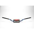 Scar Handlebar O² COLOR Ø28,6 (1 1/8”) - HIGH - BLUE Bar - BLACK Bar pad