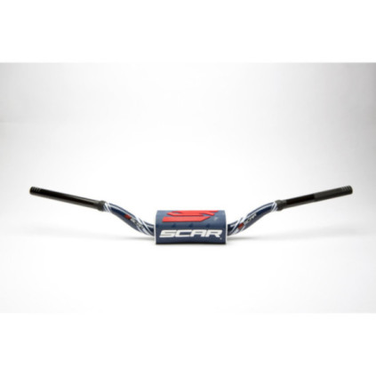 Scar Handlebar O² COLOR Ø28,6 (1 1/8”) - HIGH - DARK BLUE Bar - DARK BLUE Bar pa