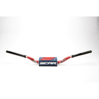 Scar Handlebar O² COLOR Ø28,6 (1 1/8”) - 65/85 Low Mini - RED Bar - DARK BLUE Ba