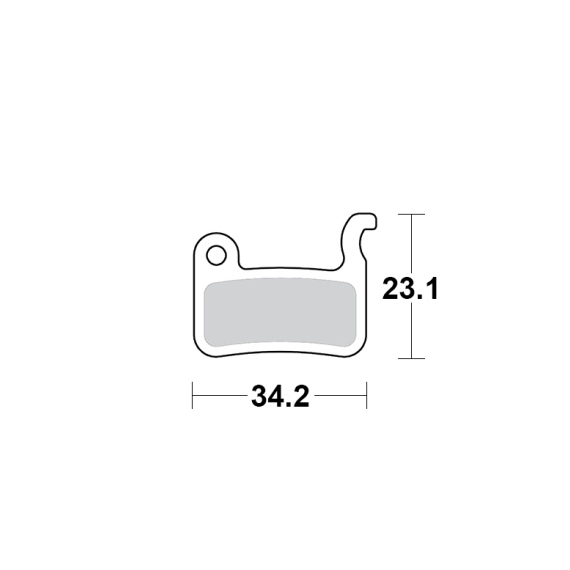 Motomaster Brake pad bicycle Organic Pro: Shimano A type