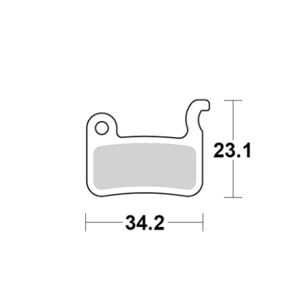 Motomaster Brake pad bicycle Organic Sport: Shimano A type