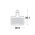 Motomaster Brake pad bicycle Organic Pro: Shimano B type