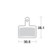 Motomaster Brake pad bicycle Organic: Shimano B type