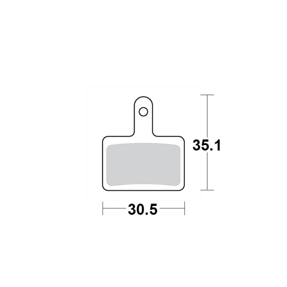 Motomaster Brake pad bicycle Organic: Shimano B type