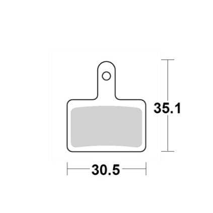 Motomaster Brake pad bicycle Organic: Shimano B type