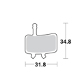 Motomaster Brake pad bicycle Organic: Avid BB7, Juicy