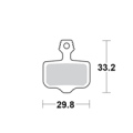 Motomaster Brake pad bicycle Organic Pro: Avid 2-piston