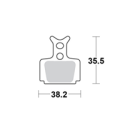 Motomaster Brake pad bicycle Organic Pro: Formula C1,Cura,Cure-E, Mega, R1, R1R,