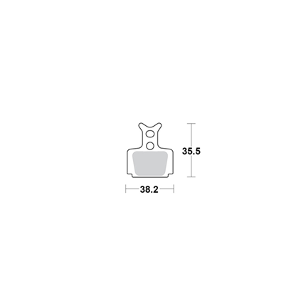 Motomaster Brake pad bicycle Organic: Formula C1,Cura,Cure-E, Mega, R1, R1R, Rx,