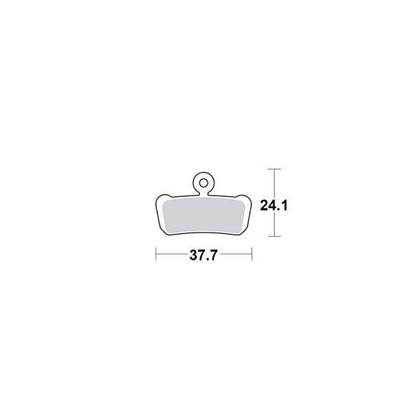 Motomaster Brake pad bicycle Organic Pro: Avid, Sram 4-piston