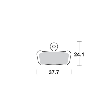 Motomaster Brake pad bicycle Organic Pro: Avid, Sram 4-piston