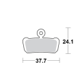 Motomaster Brake pad bicycle Organic Pro: Avid, Sram 4-piston