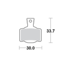 Motomaster Brake pad bicycle Organic Pro: Magura MT 2, 4, 6, 8, Sport, Trail