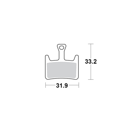 Motomaster Brake pad bicycle Organic Pro: Hayes Prime