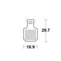 Motomaster Brake pad bicycle Organic Pro: Magura MT 5, 7