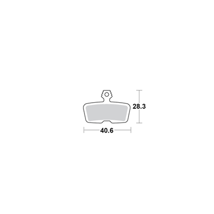 Motomaster Brake pad bicycle Organic: Avid Code R, Sram Guide RE