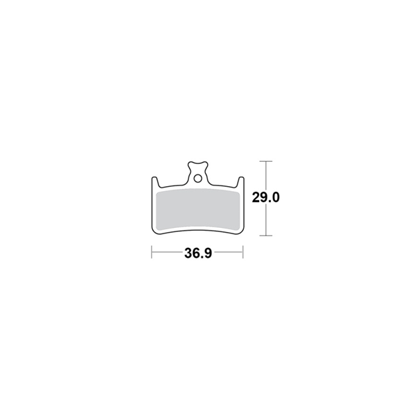 Motomaster Brake pad bicycle Organic Pro: Hope E4, M4, RX4