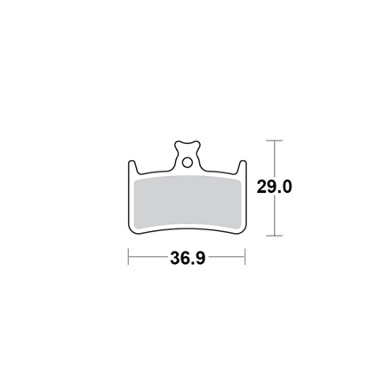 Motomaster Brake pad bicycle Organic Pro: Hope E4, M4, RX4