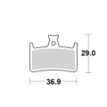 Motomaster Brake pad bicycle Organic Pro: Hope E4, M4, RX4