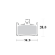 Motomaster Brake pad bicycle Organic: Hope E4, M4, RX4