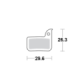 Motomaster Brake pad bicycle Organic: Sram Red, Force, Apex