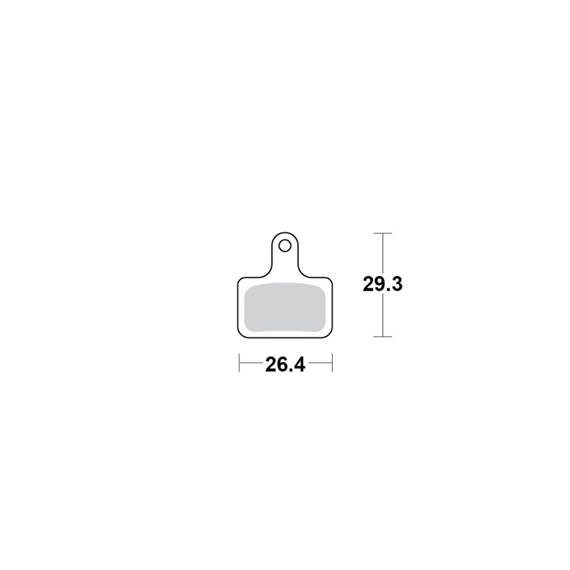 Motomaster Brake pad bicycle Organic Pro: Shimano K type