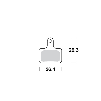 Motomaster Brake pad bicycle Organic Sport: Shimano K type