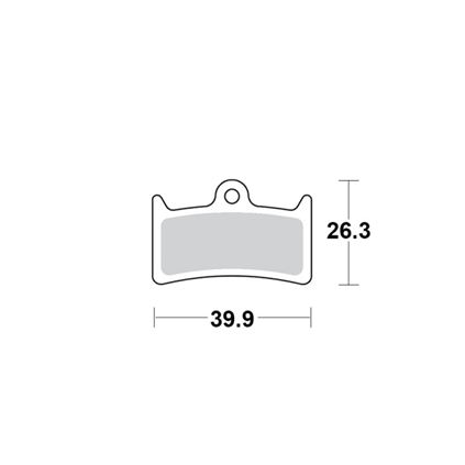 Motomaster Brake pad bicycle Organic Pro: Hope V4