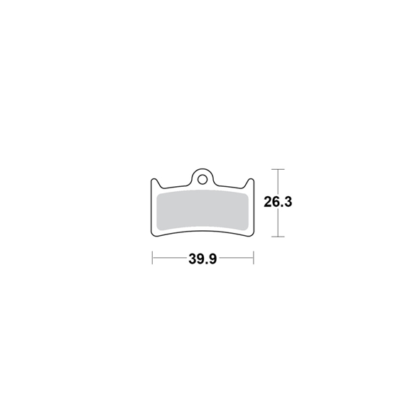 Motomaster Brake pad bicycle Organic: Hope V4