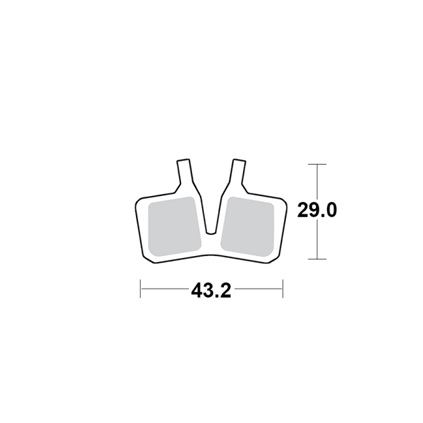 Motomaster Brake pad bicycle Organic Pro: Magura MT5, MT7