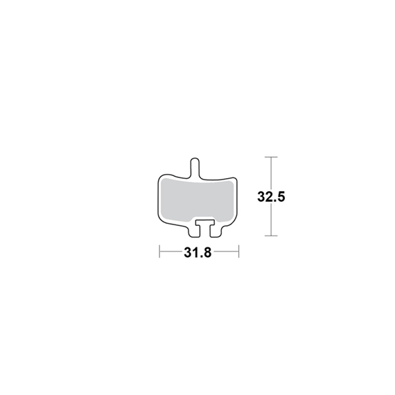 Motomaster Brake pad bicycle Organic: Hayes