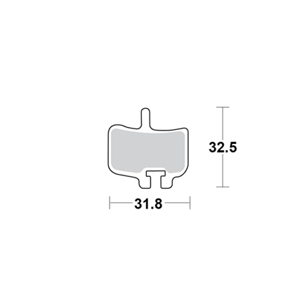 Motomaster Brake pad bicycle Organic: Hayes